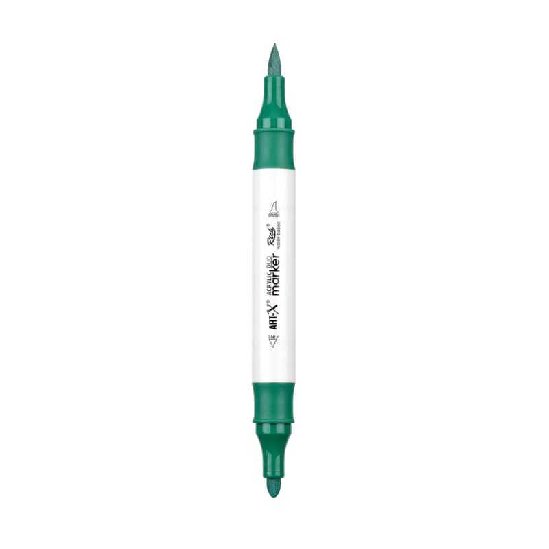 Rich Art-X Acrylic Duo Marker Çift Uçlu Su Bazlı Boyama Kalemi No:152 Deniz Yeşili