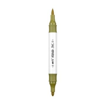 Rich Art-X Acrylic Duo Marker Çift Uçlu Su Bazlı Boyama Kalemi No:202 Haki