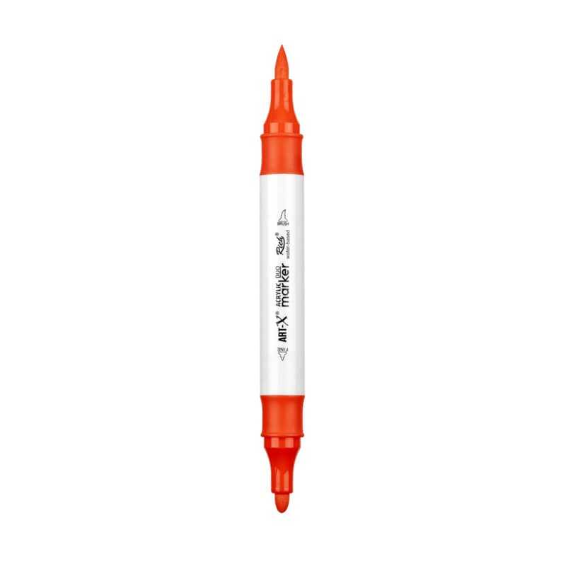 Rich Art-X Acrylic Duo Marker Çift Uçlu Su Bazlı Boyama Kalemi No:45 Nar Çiçeği