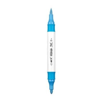 Rich Art-X Acrylic Duo Marker Çift Uçlu Su Bazlı Boyama Kalemi No:29 Boncuk Mavi