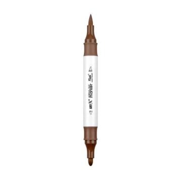 Rich Art-X Acrylic Duo Marker Çift Uçlu Su Bazlı Boyama Kalemi No:206 Sütlü Kahve