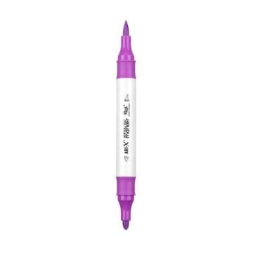 Rich Art-X Acrylic Duo Marker Çift Uçlu Su Bazlı Boyama Kalemi No:131 Açık Mor