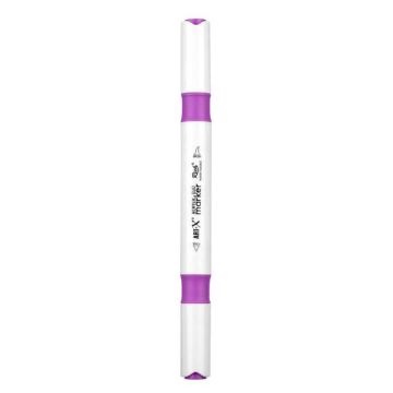 Rich Art-X Acrylic Duo Marker Çift Uçlu Su Bazlı Boyama Kalemi No:131 Açık Mor