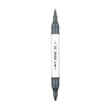 Rich Art-X Acrylic Duo Marker Çift Uçlu Su Bazlı Boyama Kalemi No:205 Koyu Gri