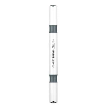 Rich Art-X Acrylic Duo Marker Çift Uçlu Su Bazlı Boyama Kalemi No:205 Koyu Gri