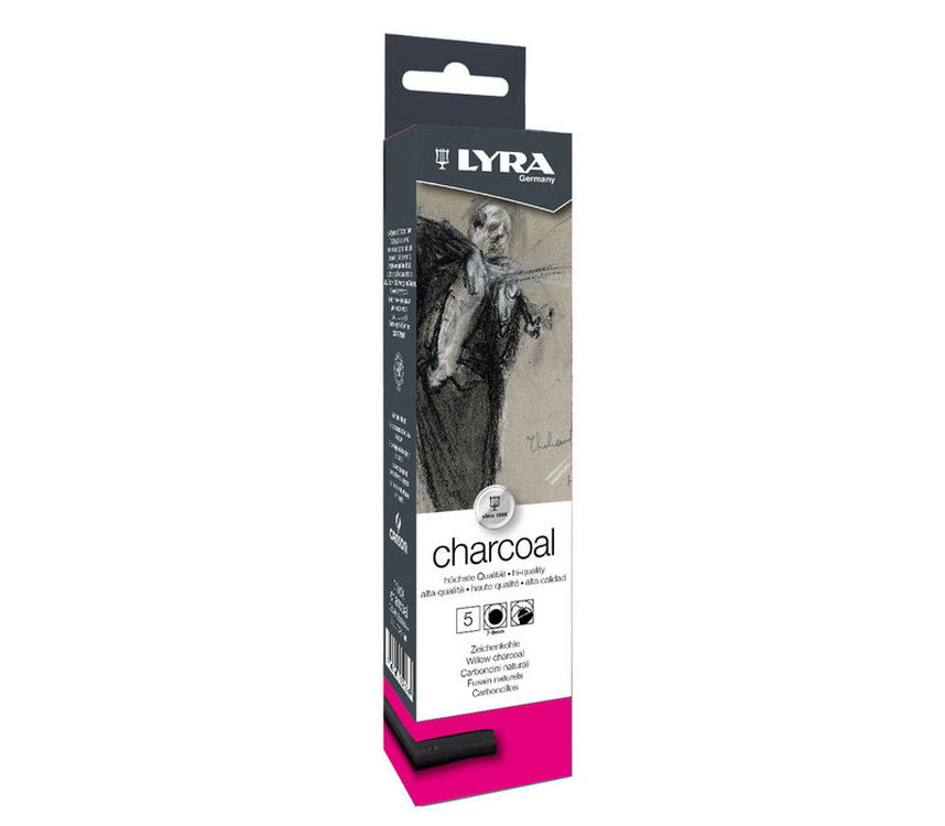 Lyra Charcoal Doğal Kömür Thick 7-9mm x 13cm 5'li Kutu