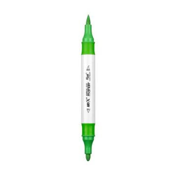 Rich Art-X Acrylic Duo Marker Çift Uçlu Su Bazlı Boyama Kalemi No:47 Açık Yeşil