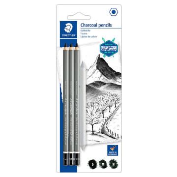 Staedtler Mars Lumograph Dereceli Kömür Kalem Seti 4lü
