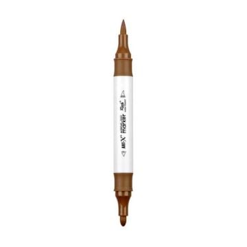 Rich Art-X Acrylic Duo Marker Çift Uçlu Su Bazlı Boyama Kalemi No:208 Kahverengi