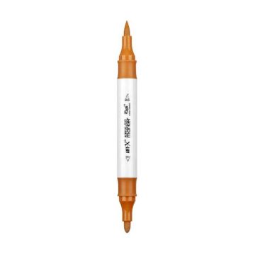 Rich Art-X Acrylic Duo Marker Çift Uçlu Su Bazlı Boyama Kalemi No:209 Taba