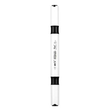 Rich Art-X Acrylic Duo Marker Çift Uçlu Su Bazlı Boyama Kalemi No:10 Siyah