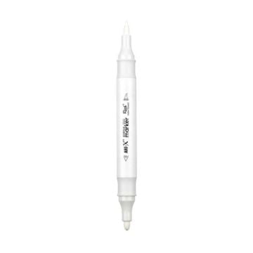 Rich Art-X Acrylic Duo Marker Çift Uçlu Su Bazlı Boyama Kalemi No:43 Beyaz