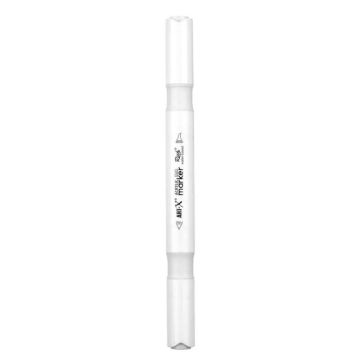 Rich Art-X Acrylic Duo Marker Çift Uçlu Su Bazlı Boyama Kalemi No:43 Beyaz