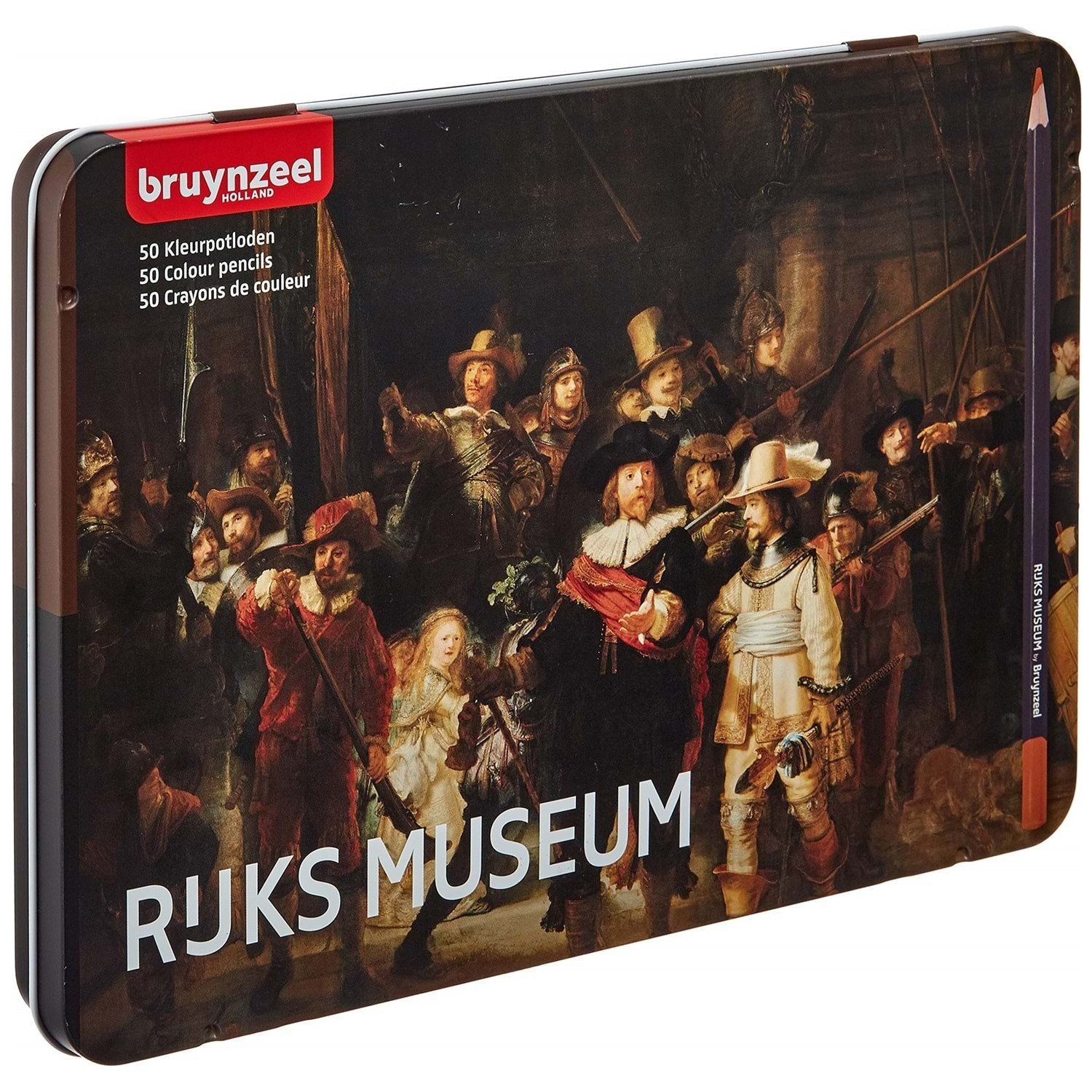 Talens Bruynzeel Rijksmuseum The Night Watch 50'li Kuru Boya Kalemi Metal Kutulu