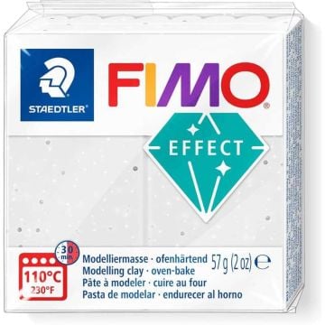 Staedtler Fimo Polimer Kil 57 Gr. 003 Metalik Beyaz Granite (Taş Efekti)