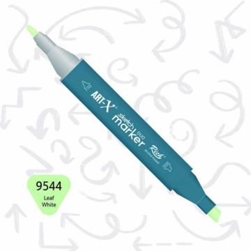 Rich Art-X Sketch Marker Duo Çift Uçlu Marker Kalem 9544 Leaf White