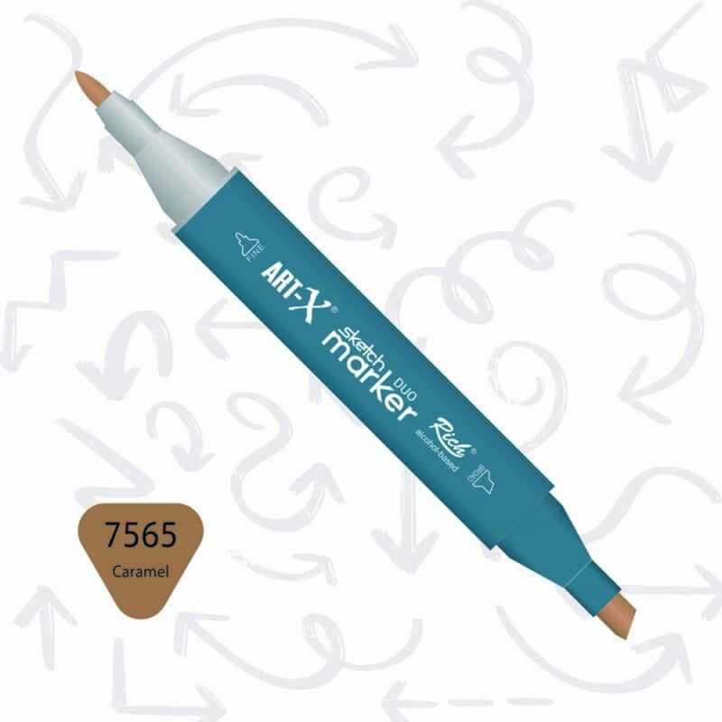 Rich Art-X Sketch Marker Duo Çift Uçlu Marker Kalem 7565 Caramel