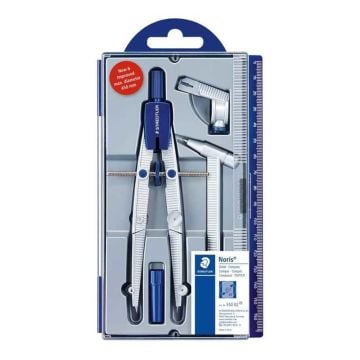 Staedtler Noris Metal Pergel Hassas Ayarlı Uzatma Ayaklı Kalem Adaptörlü