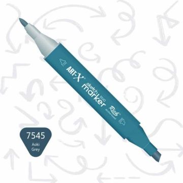 Rich Art-X Sketch Marker Duo Çift Uçlu Marker Kalem 7545 Aoki Grey