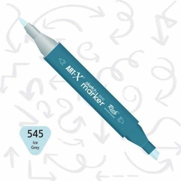 Rich Art-X Sketch Marker Duo Çift Uçlu Marker Kalem 545 Ice Grey