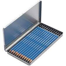 Staedtler Mars Lumograph Kurşun Kalem Metal Kutuda 12'li (8B-2H)