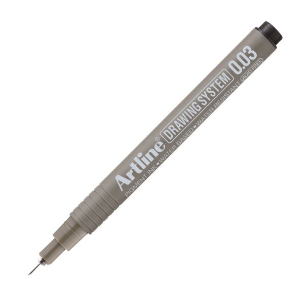 Artline Drawing System Teknik Çizim Kalemi Siyah 0.03