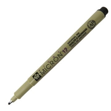 Sakura Pıgma Mıcron Teknik Çizim Kalemi Siyah 12.0