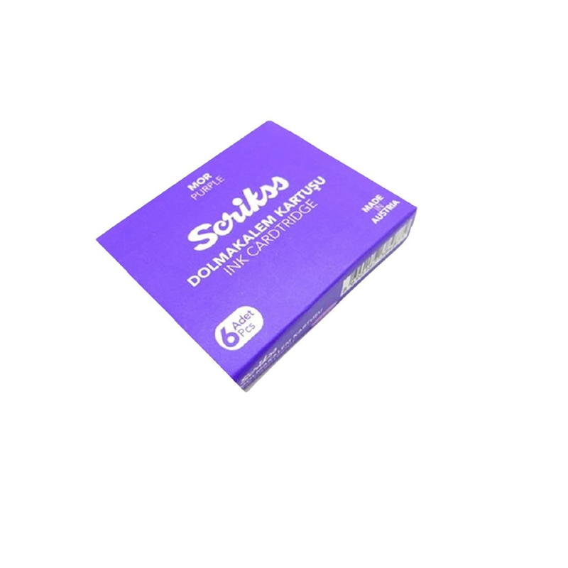 Scrikss Mor Dolma Kalem Kartuşu 6lı