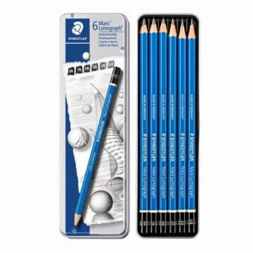 Staedtler Mars Lumograph Derceli Kalem Seti 6'Lı