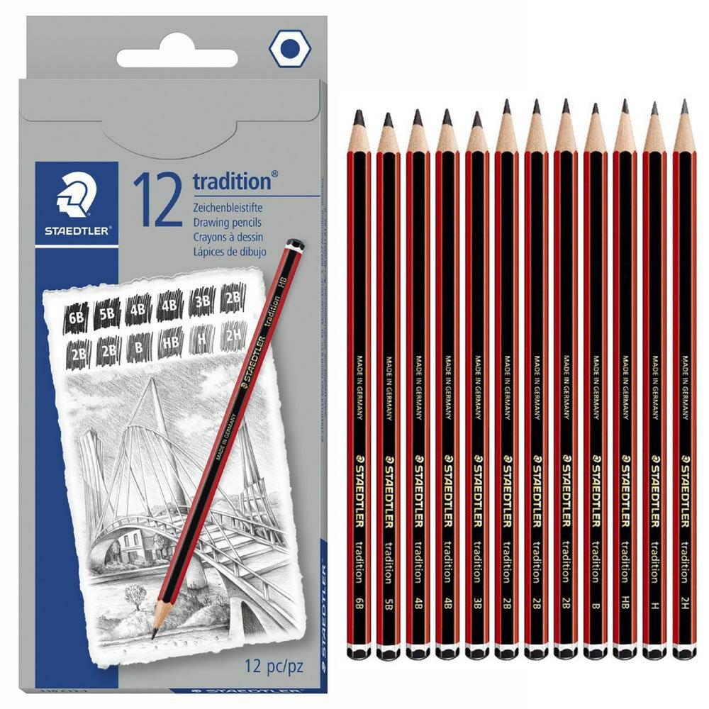 Staedtler Tradition Dereceli Kurşun Kalem Seti 12li (6B-2H)