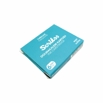 Scrikss Turkuaz Dolma Kalem Kartuşu 6lı