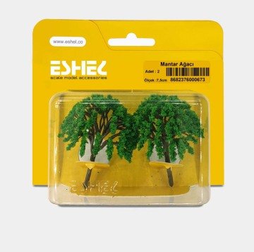 Eshel Maket Mantar Ağacı 2'li Set 7.5 cm