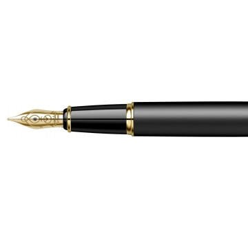 Scrikss 35 Dolma Kalem Mat Siyah Altın M Uç Lüks Kutuda