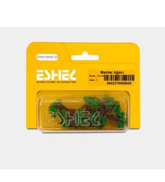 Eshel Maket Mantar Ağacı 7'li Set 2.5 cm