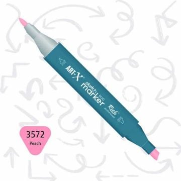 Rich Art-X Sketch Marker Duo Çift Uçlu Marker Kalem 3572 Peach