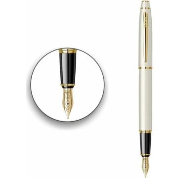 Scrikss Özel 35 Dolmakalem Beyaz Altın M Uç