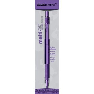 Scrikss Matri X Mekanik Kurşun Kalem 0.7mm Metalik Mor