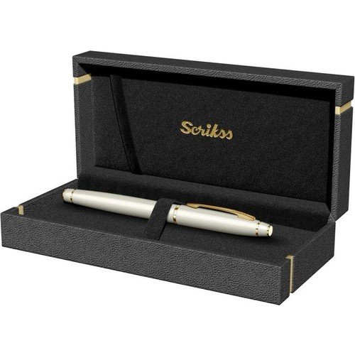 Scrikss Özel 35 Dolmakalem Beyaz Altın M Uç