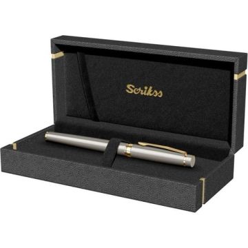 Scrikss 38 Dolmakalem Saten Altın M Uç Lüks Kutuda