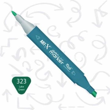 Rich Art-X Sketch Marker Duo Çift Uçlu Marker Kalem 319 Water Blue