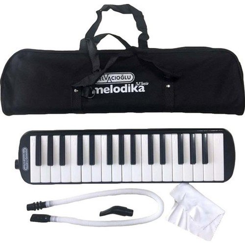 Helvacıoğlu Melodika 32 Tuşlu Bez Çanta Siyah