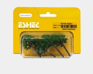 Eshel Maket Kavak Ağacı 3'lü Set 4 cm