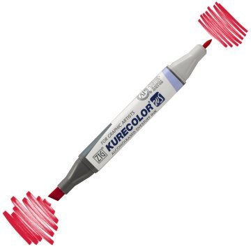 Zig Kurecolor Kc3000 Twin S Marker Kalem 208 Carmine Red
