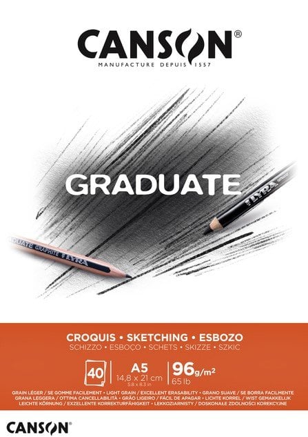 Canson Graduate Eskiz Defteri A5 96gr 40 Yaprak
