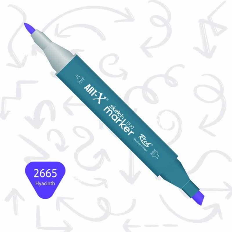 Rich Art-X Sketch Marker Duo Çift Uçlu Marker Kalem 2665 Hyacinth