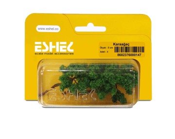 Eshel Maket Kara Ağaç 3'lü Set 5 cm