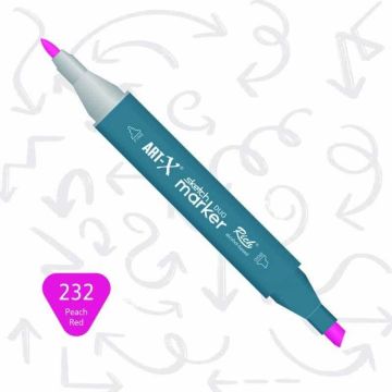 Rich Art-X Sketch Marker Duo Çift Uçlu Marker Kalem 232 Peach Red