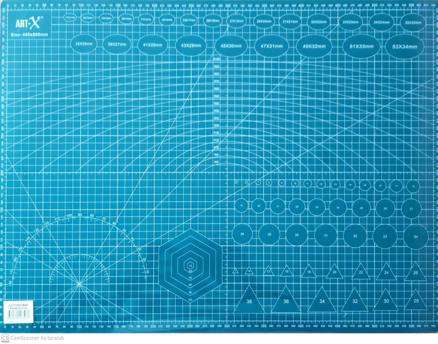 Ümraniye Hobi Sanat Kesim Matı (Cutting Mat) A2 45*60 cm
