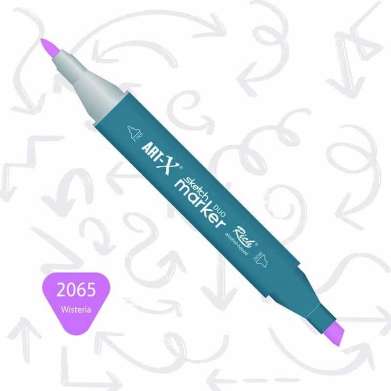 Rich Art-X Sketch Marker Duo Çift Uçlu Marker Kalem 2065 Wisteria
