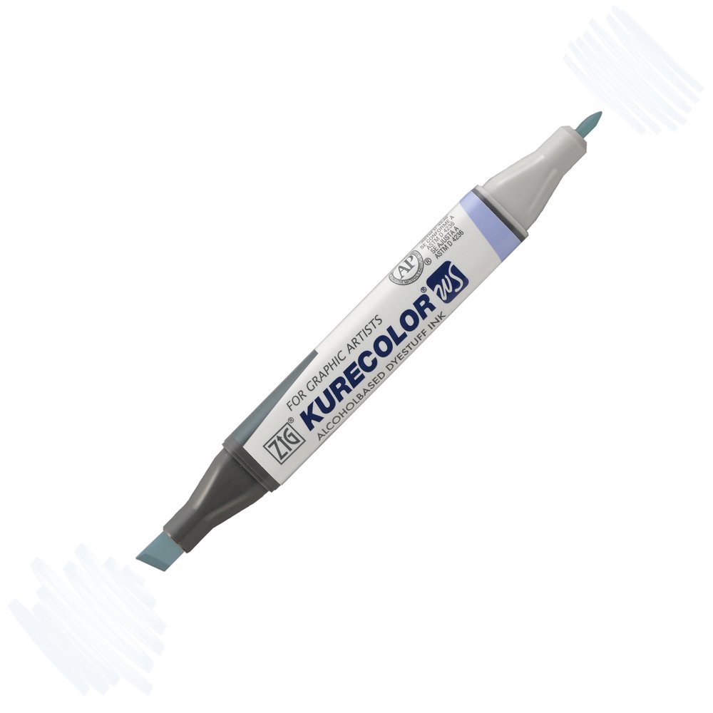 Zig Kurecolor Kc3000 Twin S Marker Kalem 351 Pale Iceberg Blue